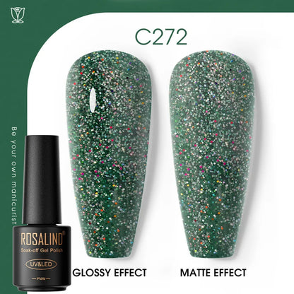 ROSALIND Hot-sale Bottle Gel Nail Polish Vernis Semi Permanent Primer Top Coat Bright Classic For Nail Art Design LED/UV Lamp C272