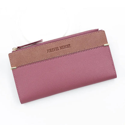 Long Purses For Women Wallet New Fashion Long Coin Purse Card Holder Small Ladies Wallet Female Hasp Mini Clutch billetera bolas rose2 CHINA