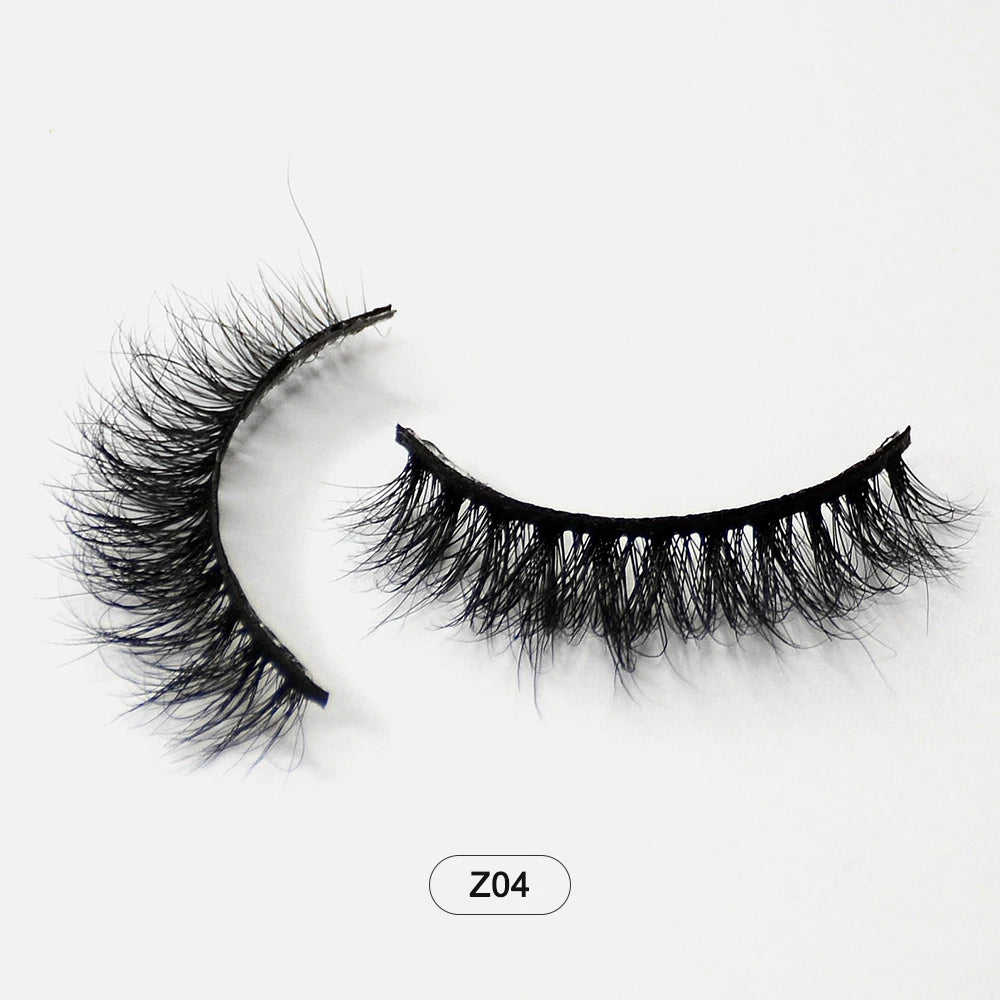 Dropshiping Makeup Mink Lashes Fluffy Soft Full Fake Eyelashes Natural False Eyelashes Wispy Lash Extension Z04 CHINA