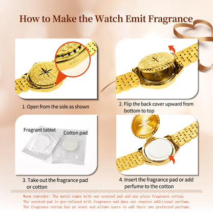 OLEVS 9931X Womens Perfume Watch Rhombic Quartz Watch Stainless Steel Waterproof Ladies Date Watch Gifts Original Elegant New