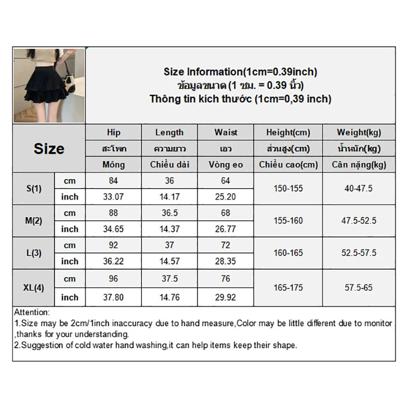 Fashion Sexy Pleated Skirts Women Solid High Waist All-Match Summer New Culottes Mini Cupcake Skirts