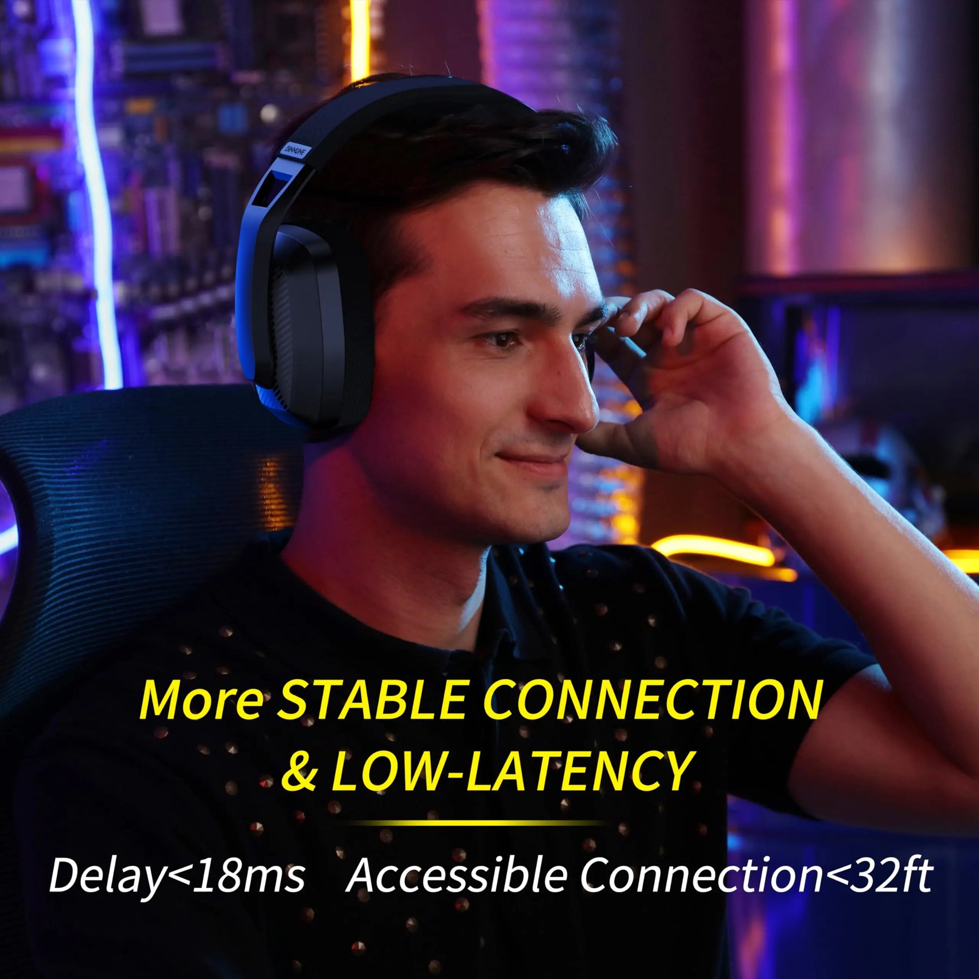 BINNUNE BW06 2.4GHz Wireless Gaming Headset with Mic for PS5 PS4 PC Mac Playstation Bluetooth Gaming headphone with Microphone Badiee Stylez