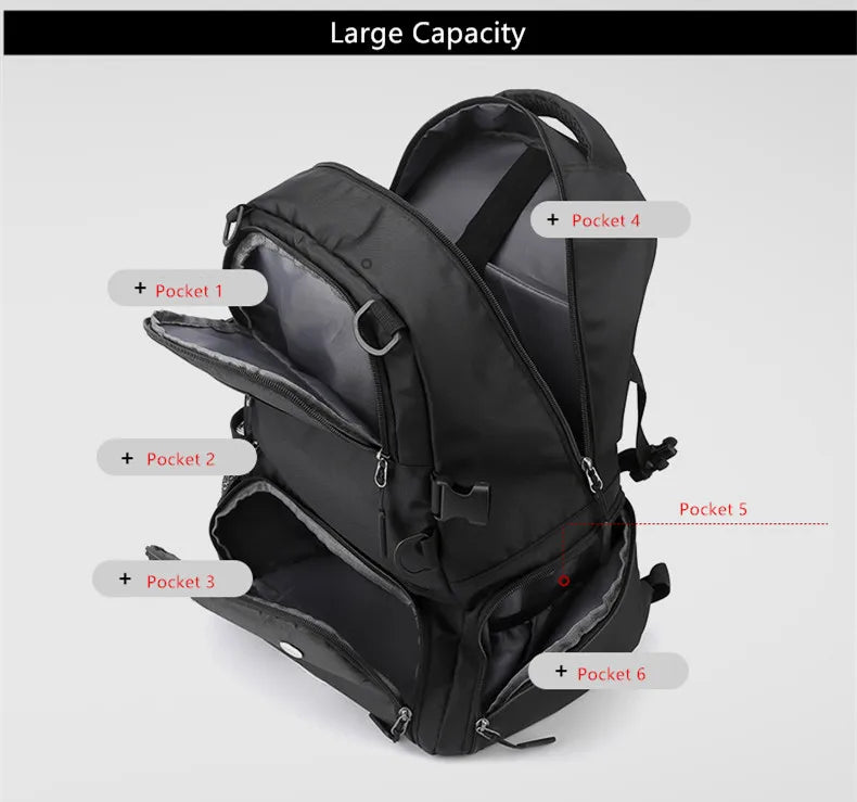 basketball sports backpack with shoe compartment man soccer bag boys football school bag black large capacity school backpack