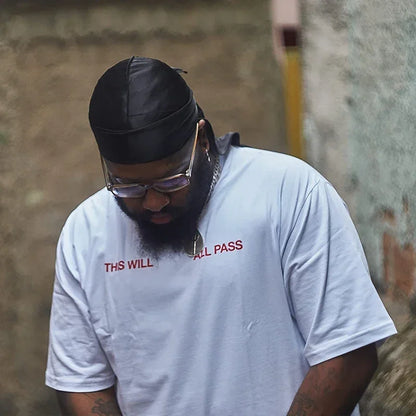 Fashion Long Tail Adult Satin Doo Rag Durag Bandanas Cap Pirate Hat Turban Men Hip Hop Headband Biker Headwrap Women Headwear