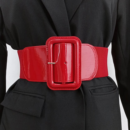 Plus Size Black Stretch Cummerbunds Female Wide Black Corset Belt Big Dress Red Waistband Designer Belts For Women White Badiee Stylez