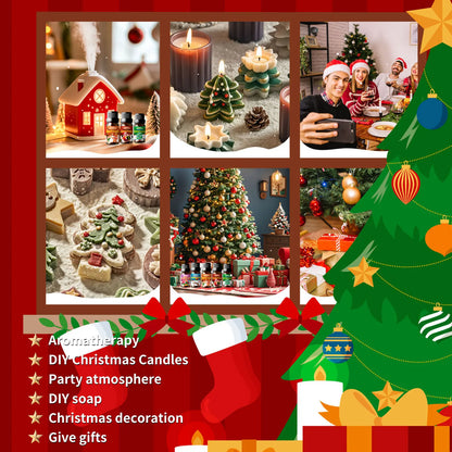 Christmas Essential oils Pine Cones Essential Oil Facial Care Skincare Hand Care Christmas Candle Diffuser Christmas Gifts 10ml