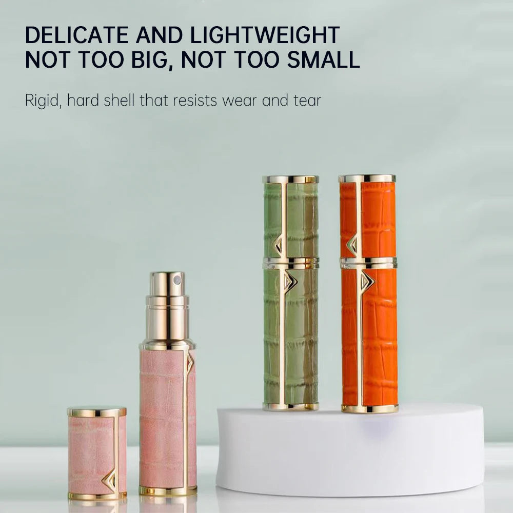 Louischanzl Perfume Atomizer Portable Liquid Cosmetics Containers Traveling 5ml Alcochol Perfume Refillable Bottles Empty Spray