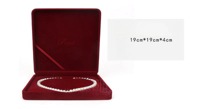 Velvet Pearl Necklace Gift Display Jewelry Set Box Wedding Ring Earring Bracelet Jewellery Packaging Storage Organizer Wholesale