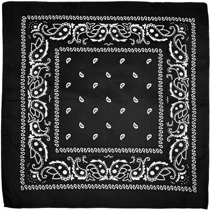 Outdoor Cycling 53cm Cotton Square Scarf Women Men Paisley Print HipHop Bandanas Scarves Headband Handkerchief Hair Mask Badiee Stylez