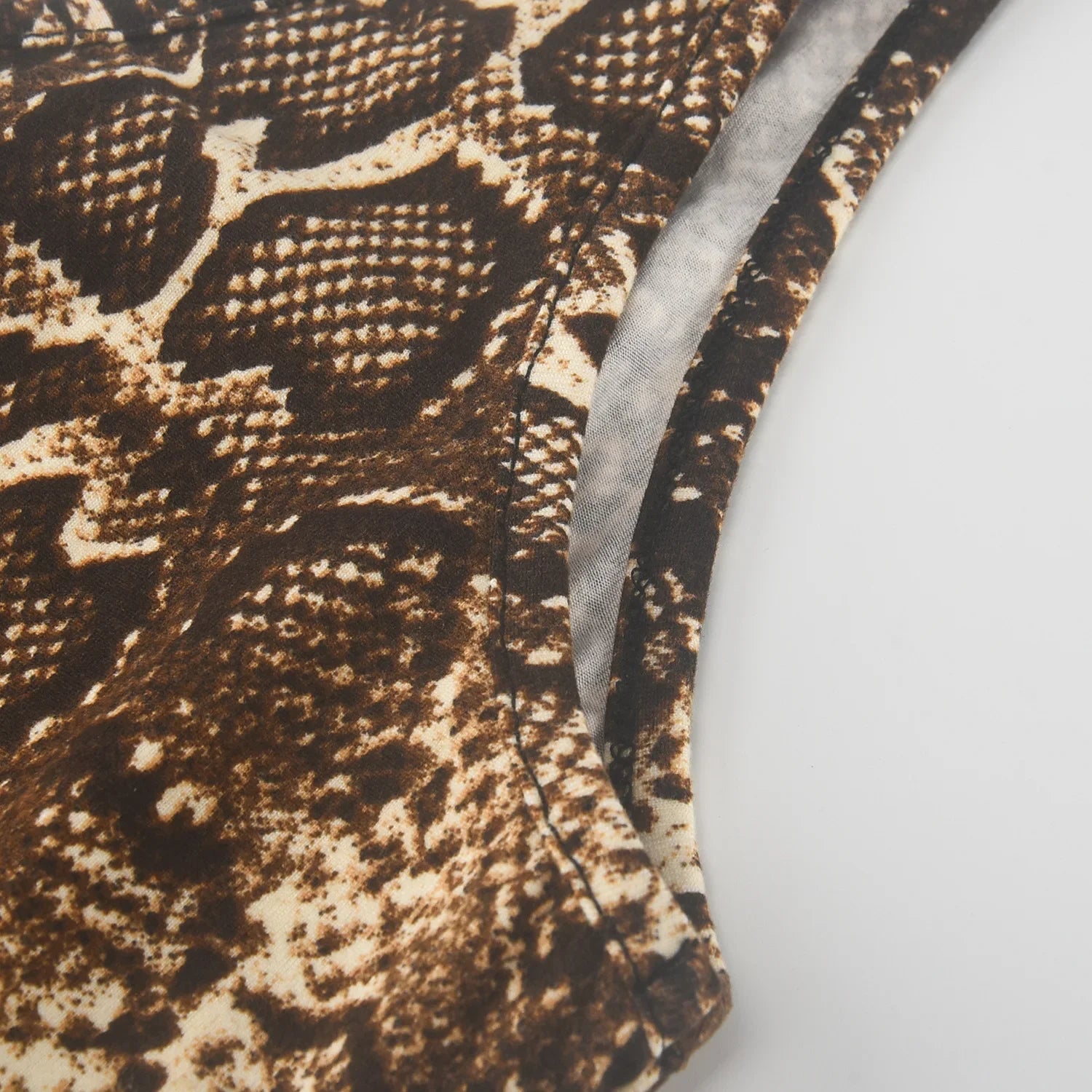 New Serpentine Leopard Print Y2k One Pieces Sleeveless Jumpsuit Fashion Clothes For Women Sexy Night Club Outfits Badiee Stylez