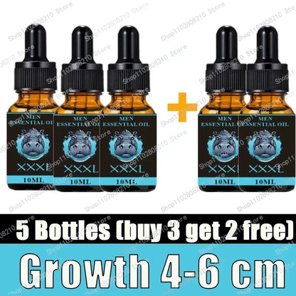 Penis Permanent Thickening, Increase XXL Growth Enlargement Massage Men's Cock Erection Lubricant Plant Extracts Massage Oil - Badiee Stylez