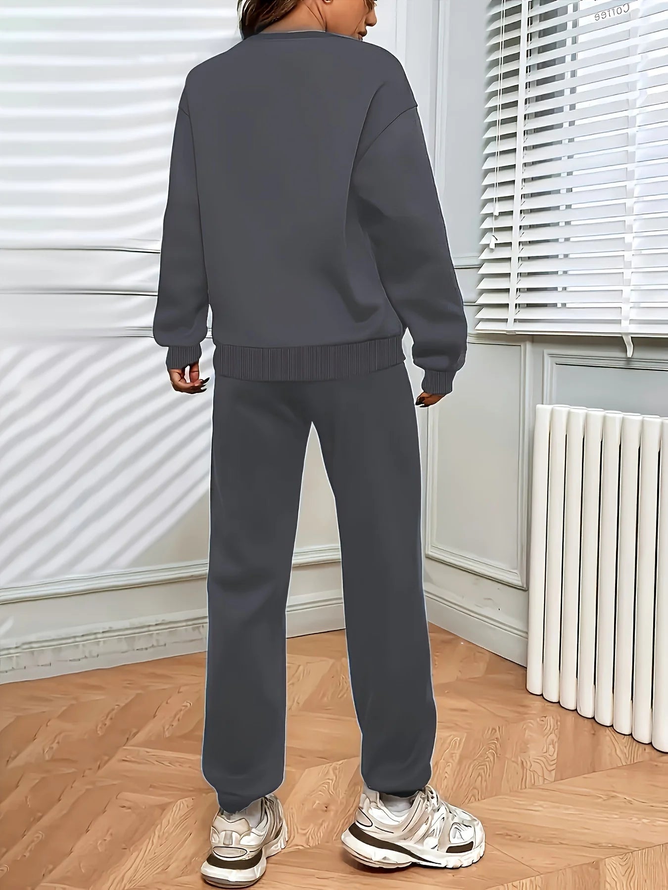 Autumn Winter Women's Sweater Pants Set Women Hoodie set Street Hip Hop Clothing Casual Female Clothing Plush sweatshirt