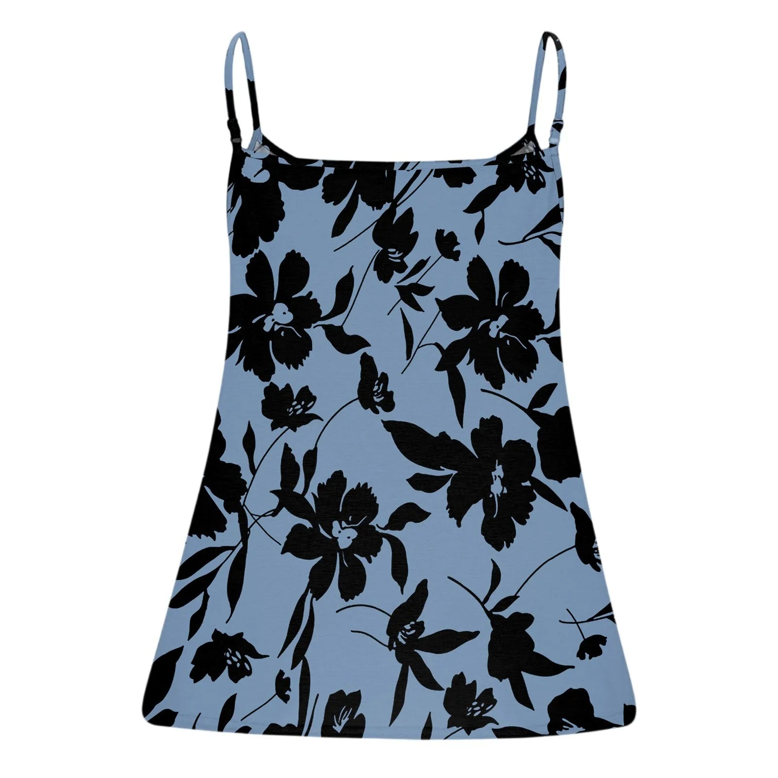 Plus size vest women's casual camisole top with adjustable shoulder straps v-neck sleeveless top fashion printed vest