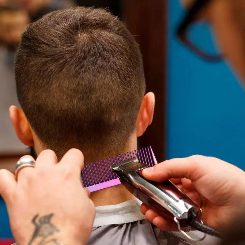 Salon Professional Electroplated Comb Barber Comb Stylist Styling Tool Accessories Salon Anti-static Hair Cut Comb