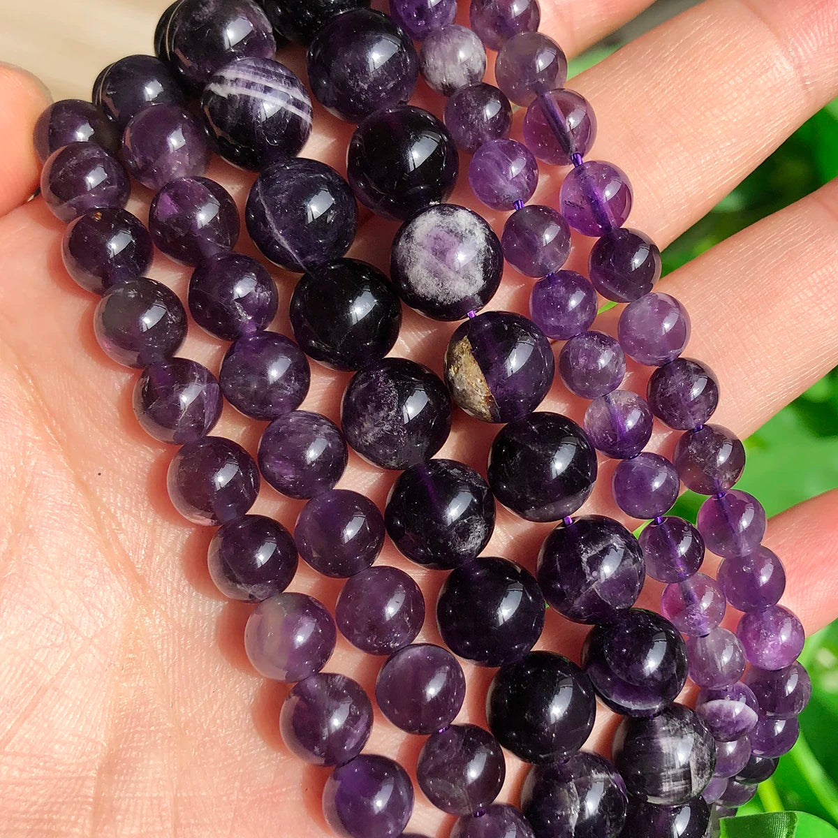 Natural Amethyst Stone Beads 6/8/10mm Round Shape Crystal Loose Spacer Beads For Jewelry Making Diy Bracelet Necklace 15inch AA amethyst
