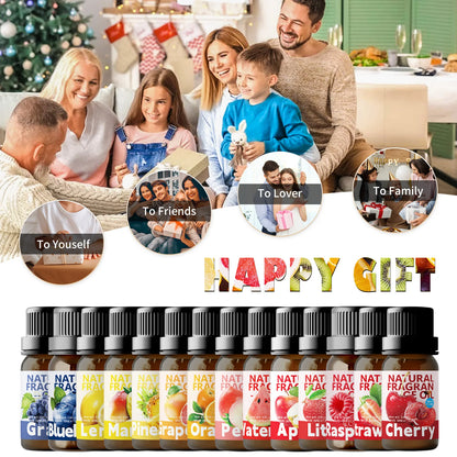 22Type Fruit Essential Oils Skincare Fragrance Oil for Diffuser Candles Making -Strawberry Lemon Mango Cherry Raspberry - Badiee Stylez