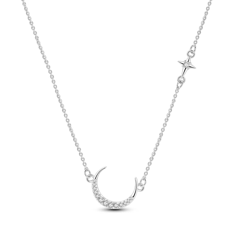 Original 925 Sterling Silver Necklace For Women Class Style Heart Shape Romantic Style High Quality Women Necklace Jewelry Gift KTN047