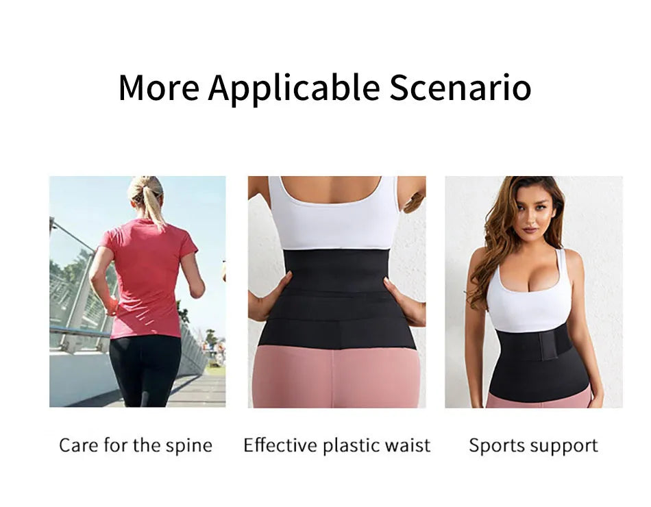Women Hook and Loop Abdominal Slimming Bandages with Elastic Wrap Daily Use and Effective for Post-Gym Maternity Supplies