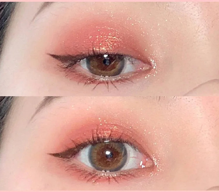 4Color Glitte Eyeshadow Palette Blush Eyeliner Eyeshadow Highlight Contour Palette Eyes Makeup Cute Beauty Cosmetics