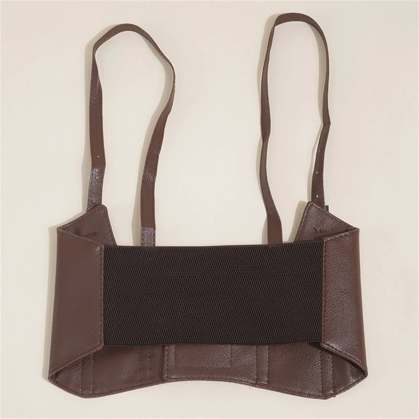 Women's Waist Belt Underbust Corset PU Leather Adjustable Punk Cummerbund Corset Wide Belts Dress Costume Waistband Cincher 1PC