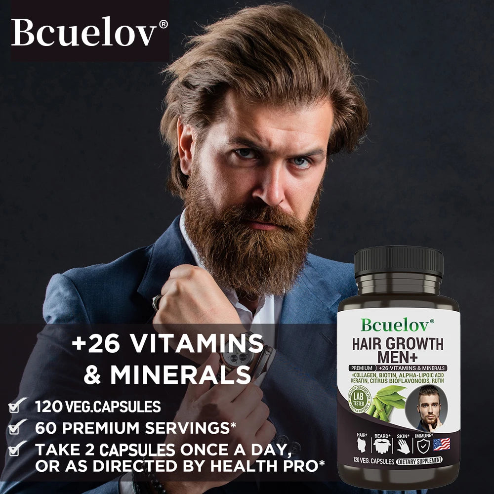 Men's Multivitamin Supplement - Supports Men's Multivitamin with Vitamins A, C, D, E & B12, Zinc, Calcium, Magnesium and More