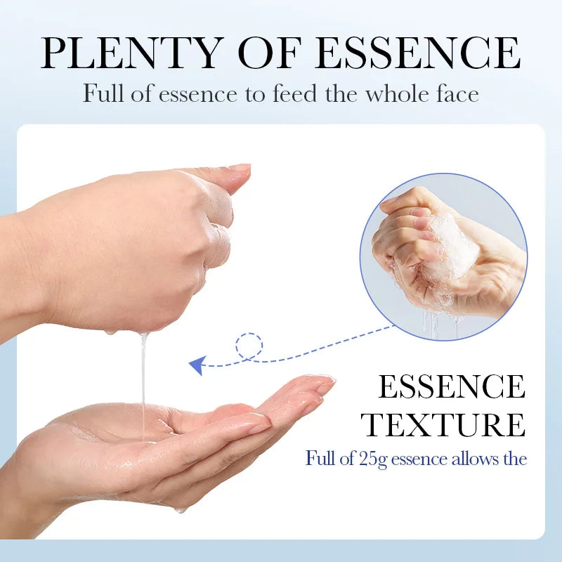 12pcs Hyaluronic Acid Hydrating Facial Mask Sheet Masks For Face Hydrating Shrinking Pores Moisturizing Face Masks Skin Care