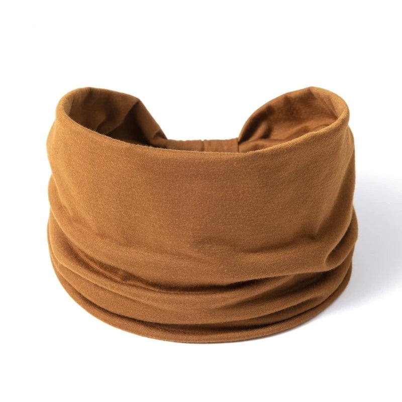 Wide -Side Elastic Band Woman Yoga Hairbands Solid Color sports Hair Band tie Bandanas Fashion Headband Headwear Turbans TM01-6shallow coffee