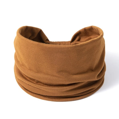 Wide -Side Elastic Band Woman Yoga Hairbands Solid Color sports Hair Band tie Bandanas Fashion Headband Headwear Turbans TM01-6shallow coffee