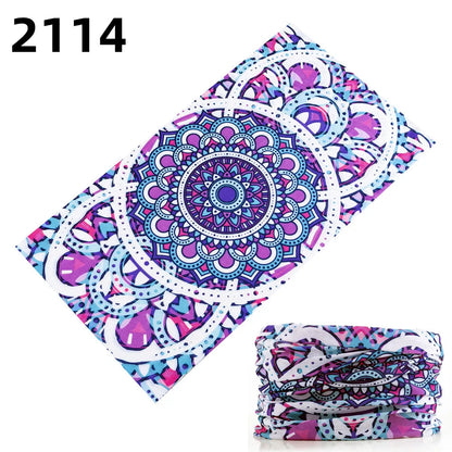 2101Unisex Climbing Hiking Scarf Sport Headwear Bandanas Motorcycle Turban Hand Band Magic Scarves Outdoor Cycling Headband Mask 2114