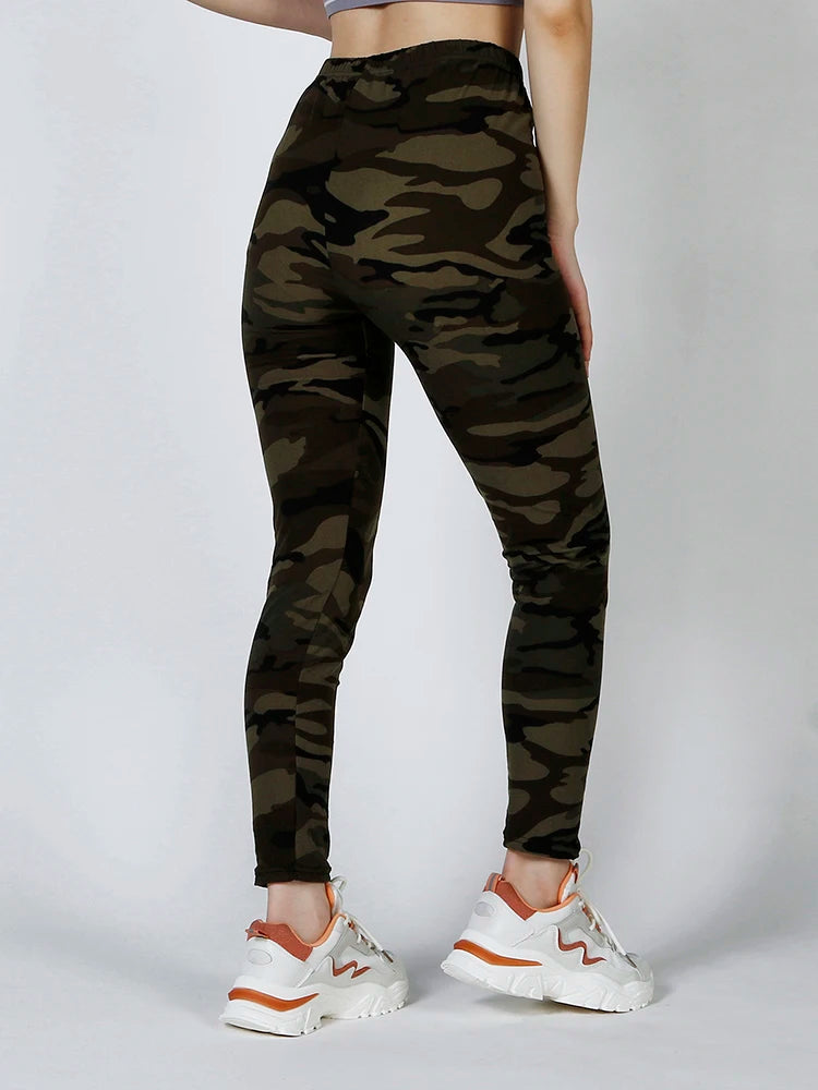 Women Fashion Camouflage Leggings Sexy Print Femme Push Up Pants Casual Camo Sport Workout Fitness Legging