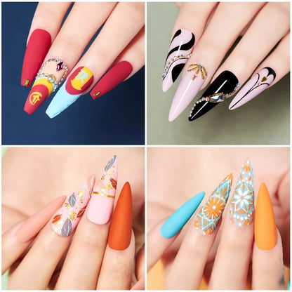 6PCS/SET Glitter Bright Pink Peach Gel Nail Polish Kit Spring Colorful Semi Permanent Soak Off Art UV Gel Varnish For Manicure