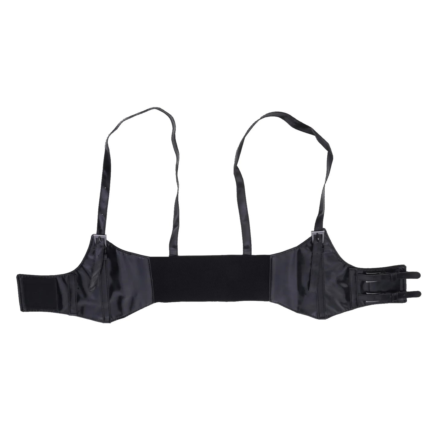 Women's Waist Belt Underbust Corset PU Leather Adjustable Punk Cummerbund Corset Wide Belts Dress Costume Waistband Cincher 1PC