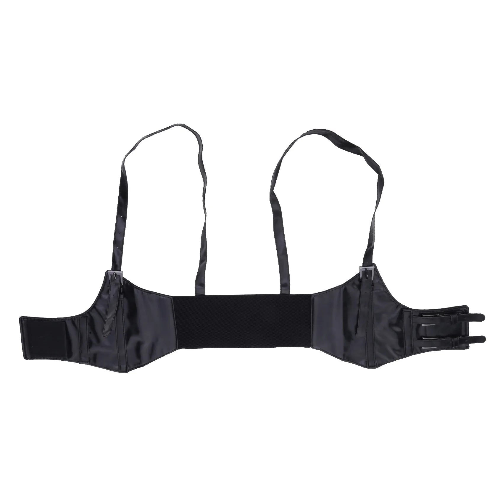 Women's Waist Belt Underbust Corset PU Leather Adjustable Punk Cummerbund Corset Wide Belts Dress Costume Waistband Cincher 1PC