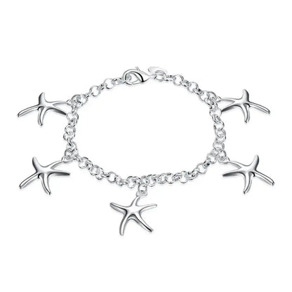 New High quality 925 Sterling Silver 4MM Women Men chain Male Twisted Rope Bracelets Fashion Silver Jewelry H193