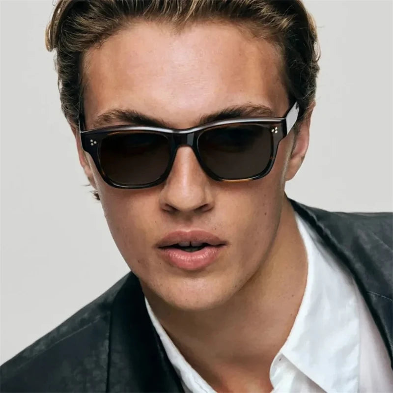 Famous Luxury Men's Sunglasses OV5524SU Square Acetate Female Women's Sunglasses BIRELL Outdoor oculos de sol masculino