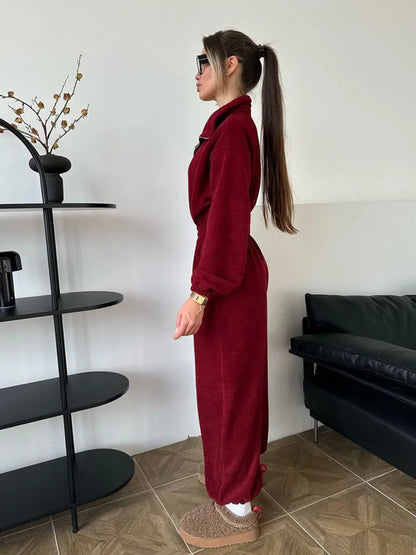 Jumpsuits Women Rompers One Piece Full Sleeve Zipper Overalls Long Pants Elastic High Waist Rompers Y2k Streetwear Jumpsuit 2025 Badiee Stylez