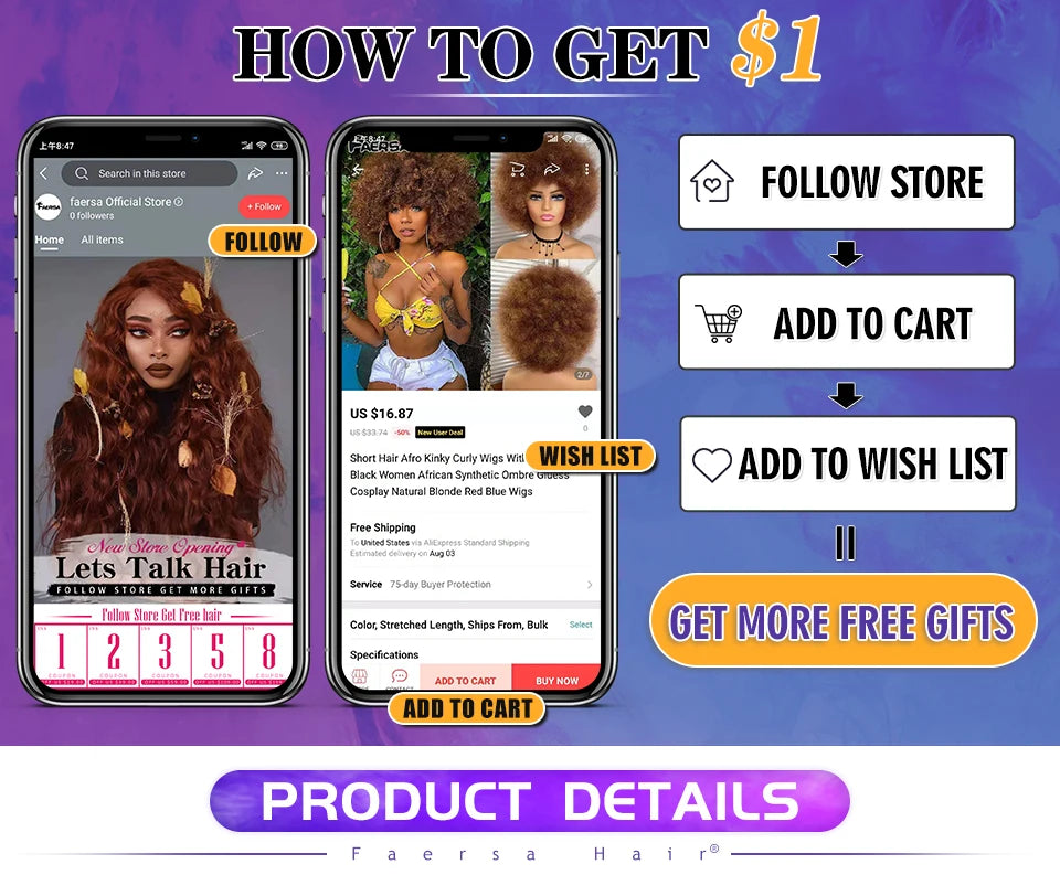 Latisha 13X6 HD Synthetic Lace Front Wigs Curly Pre Plucked Lace Frontal Wig with Bangs for Women Highlight with Babyhair 24Inch Badiee Stylez