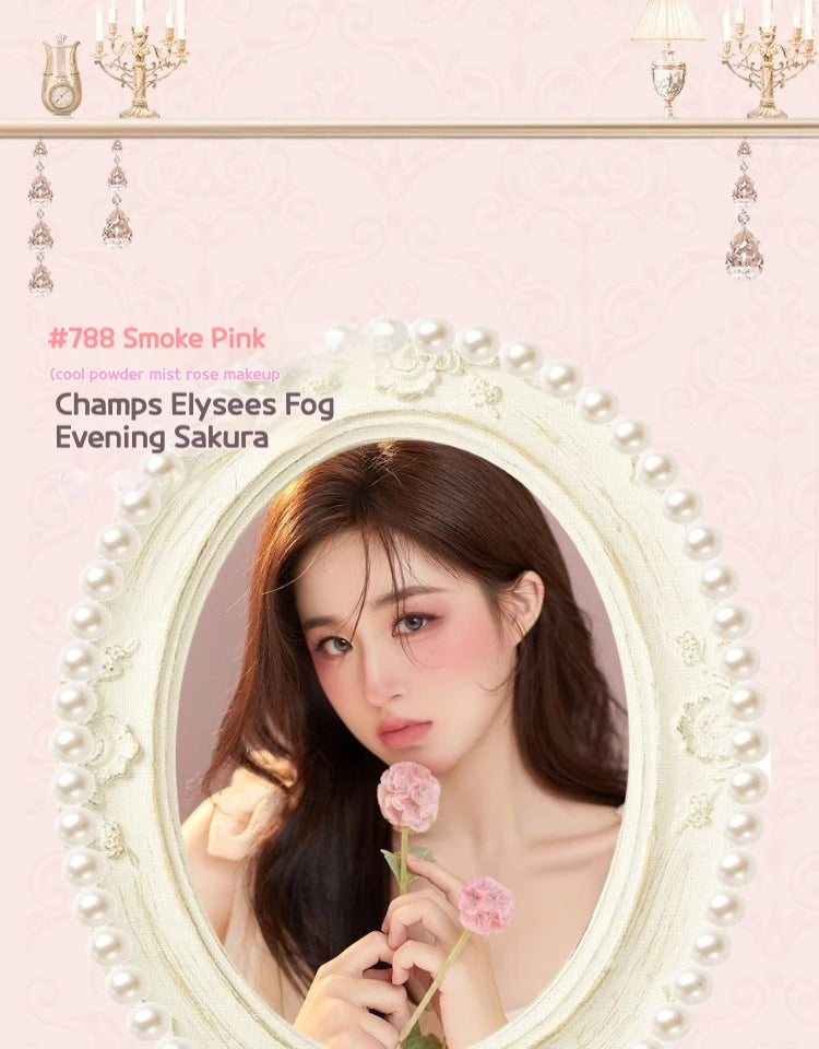 Colorrose Embossed Powder Blush Blue Genuine Nude Makeup Natural Party Blusher Shimmer Pearlescent Highlight Eyeshadow