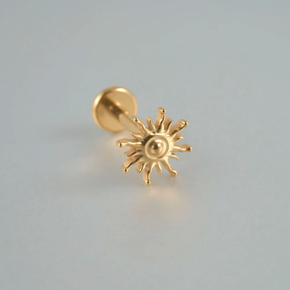 ASTM F136 Solid Titanium Internally Threaded Cross Cz Cartilage Earrings Stud Helix Tragus Lobe Piercing Labret Lip Ring Jewelry 6 CHINA 1.2x8mm (1PC)