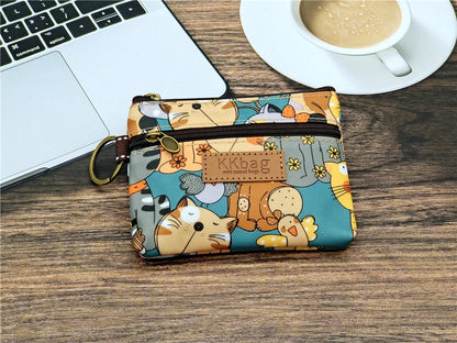 Polyester Waterproof Women's Coin Bag Ladies Organizer Wallet Female Phone Purse Money Pouch Clutch Handbag Carteira for Girls