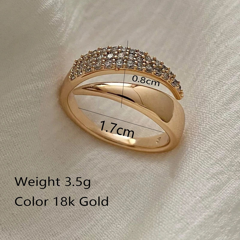 2025 New Stainless Steel 18 K Golden Plated Sun Rings for Women Natural Stone Inlaid in Hollow Metal Texture Ring Trendy Jewelry Badiee Stylez