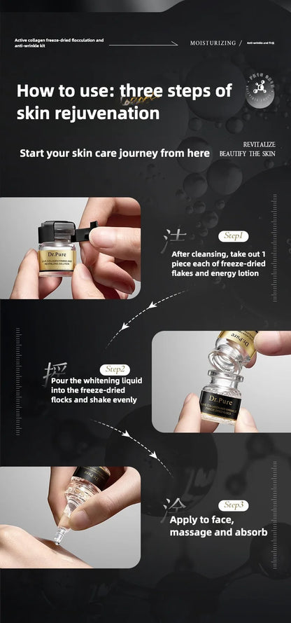 Collagen Peptide Anti-Wrinkle Freeze-dried powder- Firming, Lifting Hydrating Face Kit for All Skin Types Beauty care product