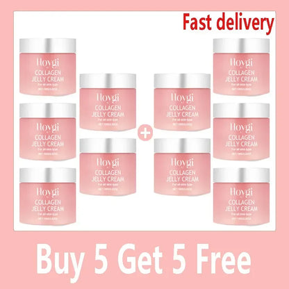 Collagen Jelly Cream Niacinamide Tightening Soothing Moisturizing Anti-Aging Firmness Hydration Skincare 100ml Face Gel 10 PCS