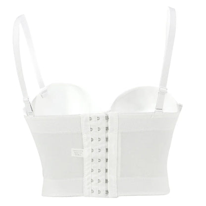 Women's tight bra, sexy fishbone Camisole, with integrated back shaping bra underwear