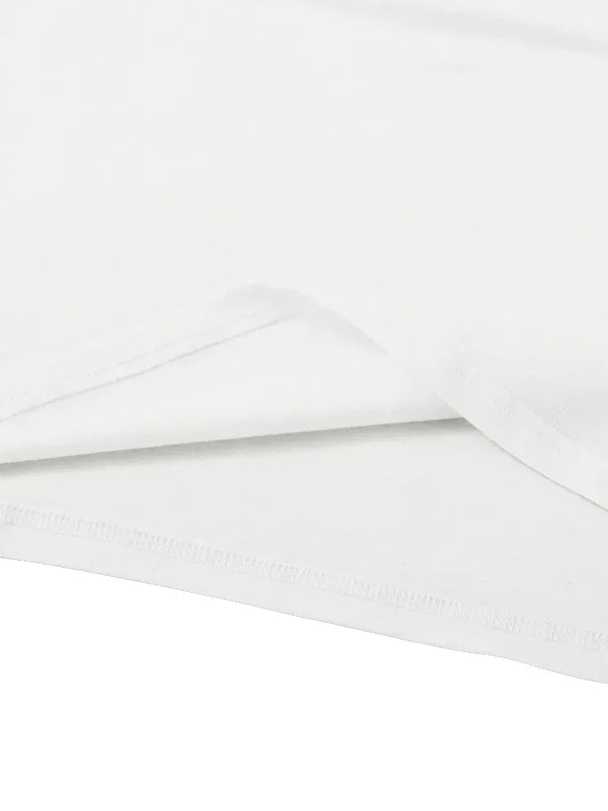 Plus - Size White Round Neck T - Shirt with Heart - Flower - themed Print: Sweet - patterned and Fashion - casual