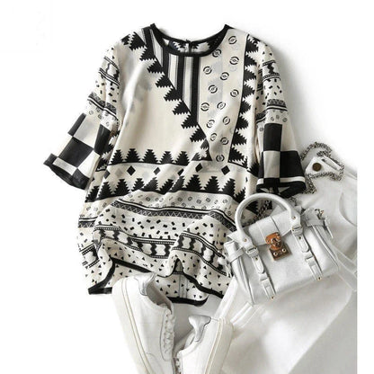 Women Spring Summer Style Blouses Shirts Lady Casual Short Sleeve Printed Chiffon Blusas Tops