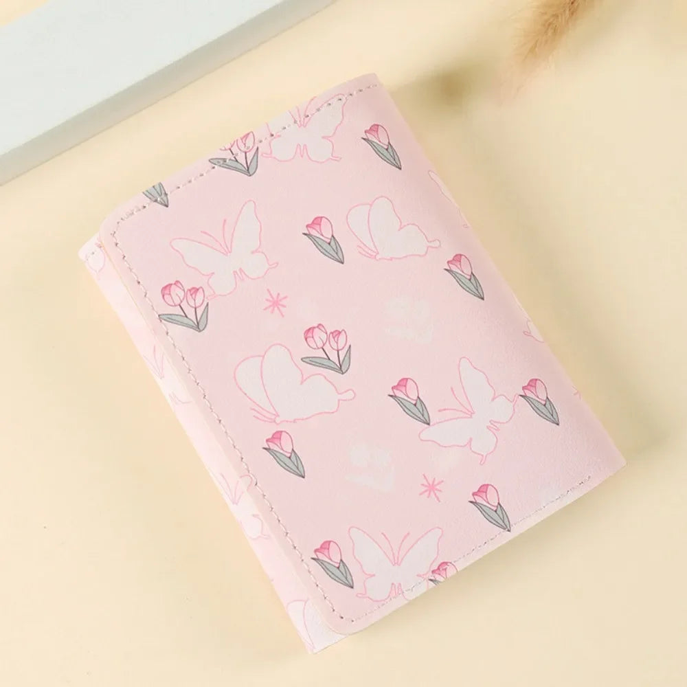 Vintage Bear and Rabbit Short Wallet Multi Slot Portable Money Bag PU Coin Purse Girl 3