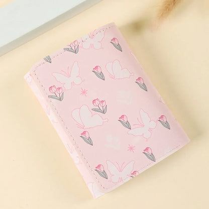 Vintage Bear and Rabbit Short Wallet Multi Slot Portable Money Bag PU Coin Purse Girl 3