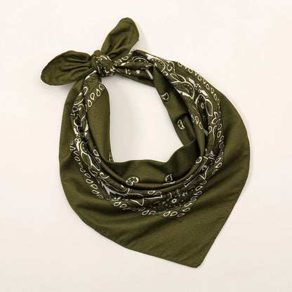 Bohemian Print Bandana Paisley Printed Headbands Hiphop Kerchief Outdoor Unisex Headband Wrist Wraps Face Mask Handkerchief FJ836-11