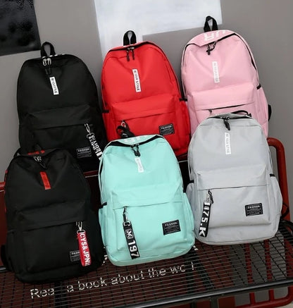 Fashion trend backpack backpack for men and women junior high school high school student bag large capacity korean version of th